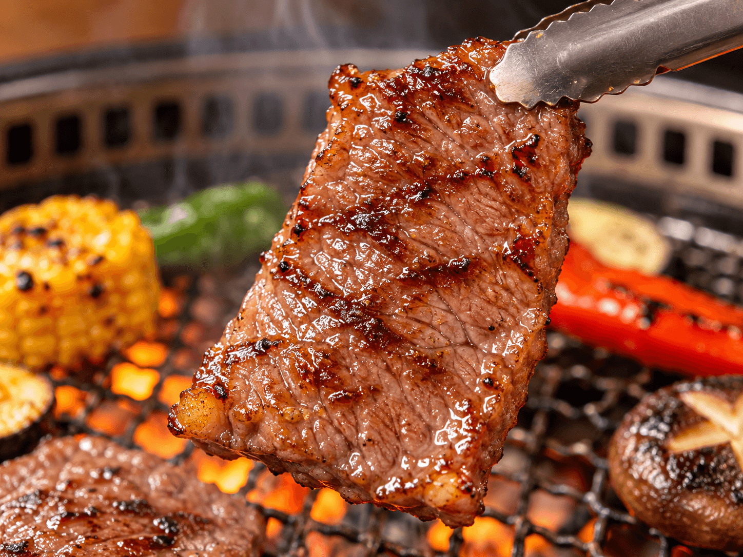 Sajian beef slice matang dengan tekstur panggang